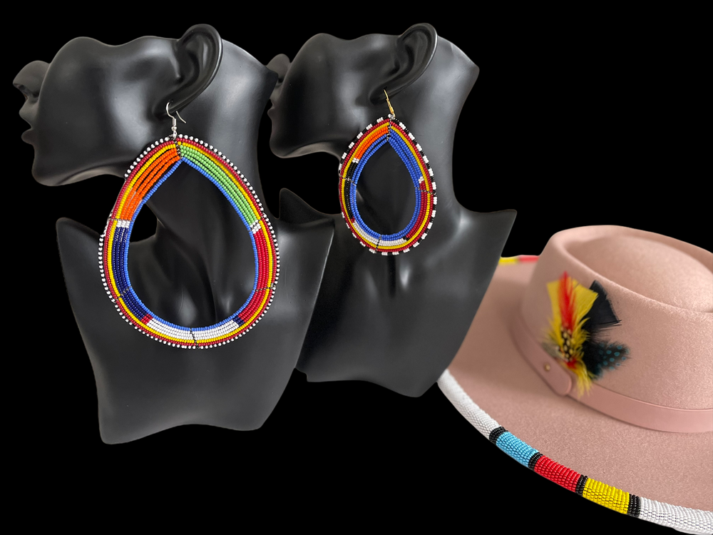 Statement Maasai Beaded Earrings