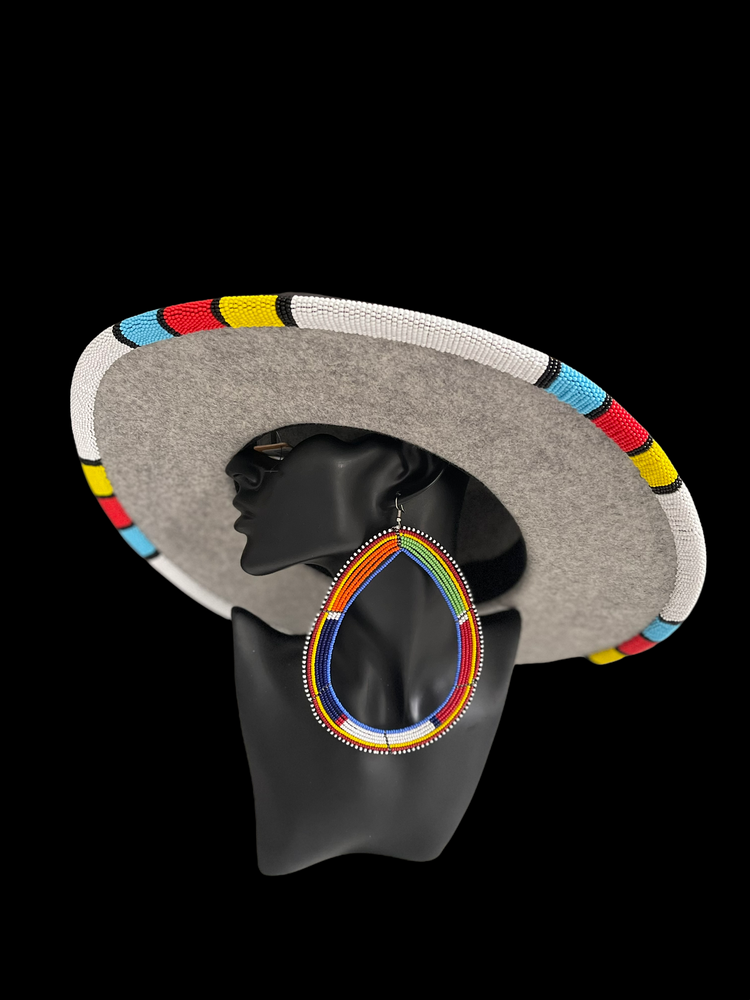 
            
                Load image into Gallery viewer, Beaded Soft Brim Fedora
            
        