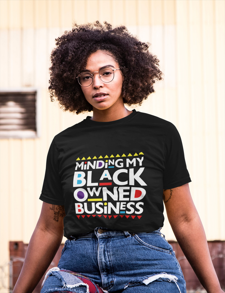 
            
                Load image into Gallery viewer, Minding My Black Owned Business Short-Sleeve Unisex T-Shirt
            
        