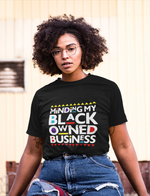 Minding My Black Owned Business Short-Sleeve Unisex T-Shirt